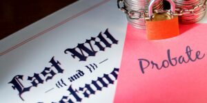 image of the headline of a will