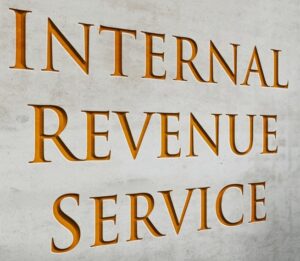 Internal Revenue Service sign