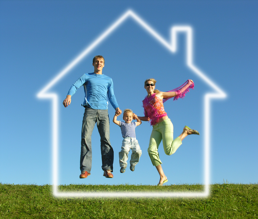 young family celebrating their estate planning efforts